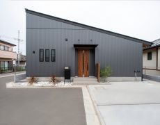 段差で繋がる平屋のおうち